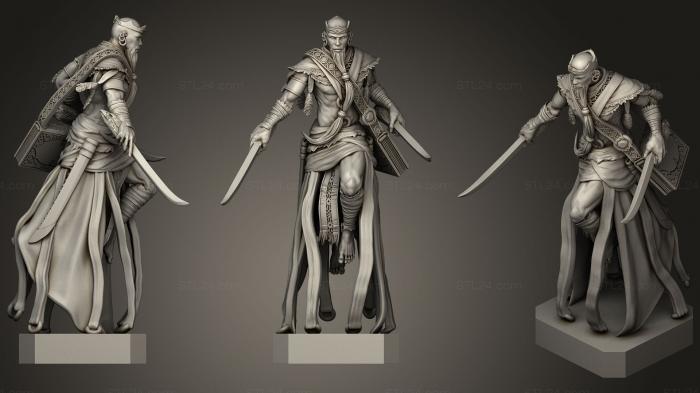 Статуэтки герои, монстры и демоны (Король Кариис Вара, STKM_1481) 3D модель для ЧПУ станка
